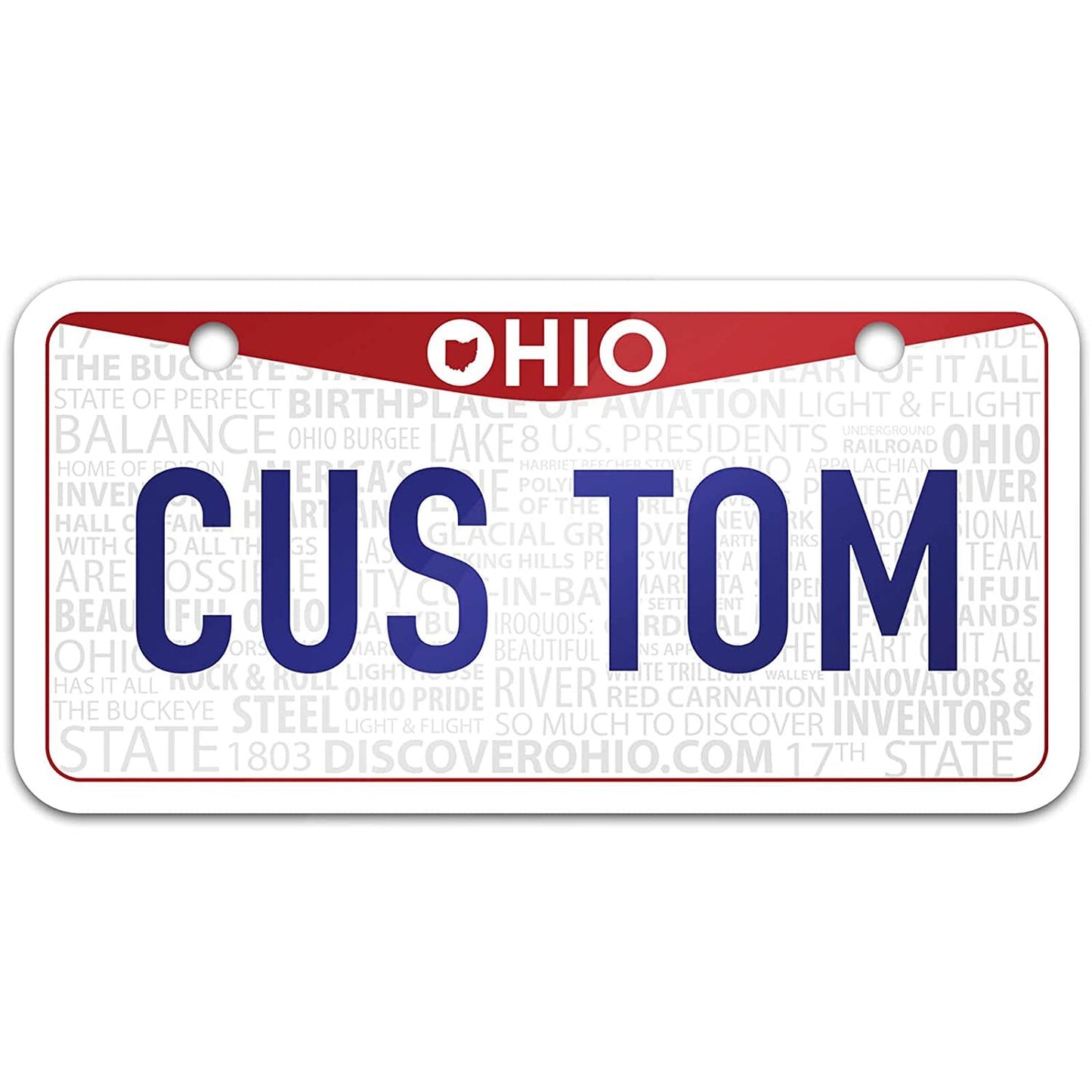 Personalized Custom License Plate for 50 Sate