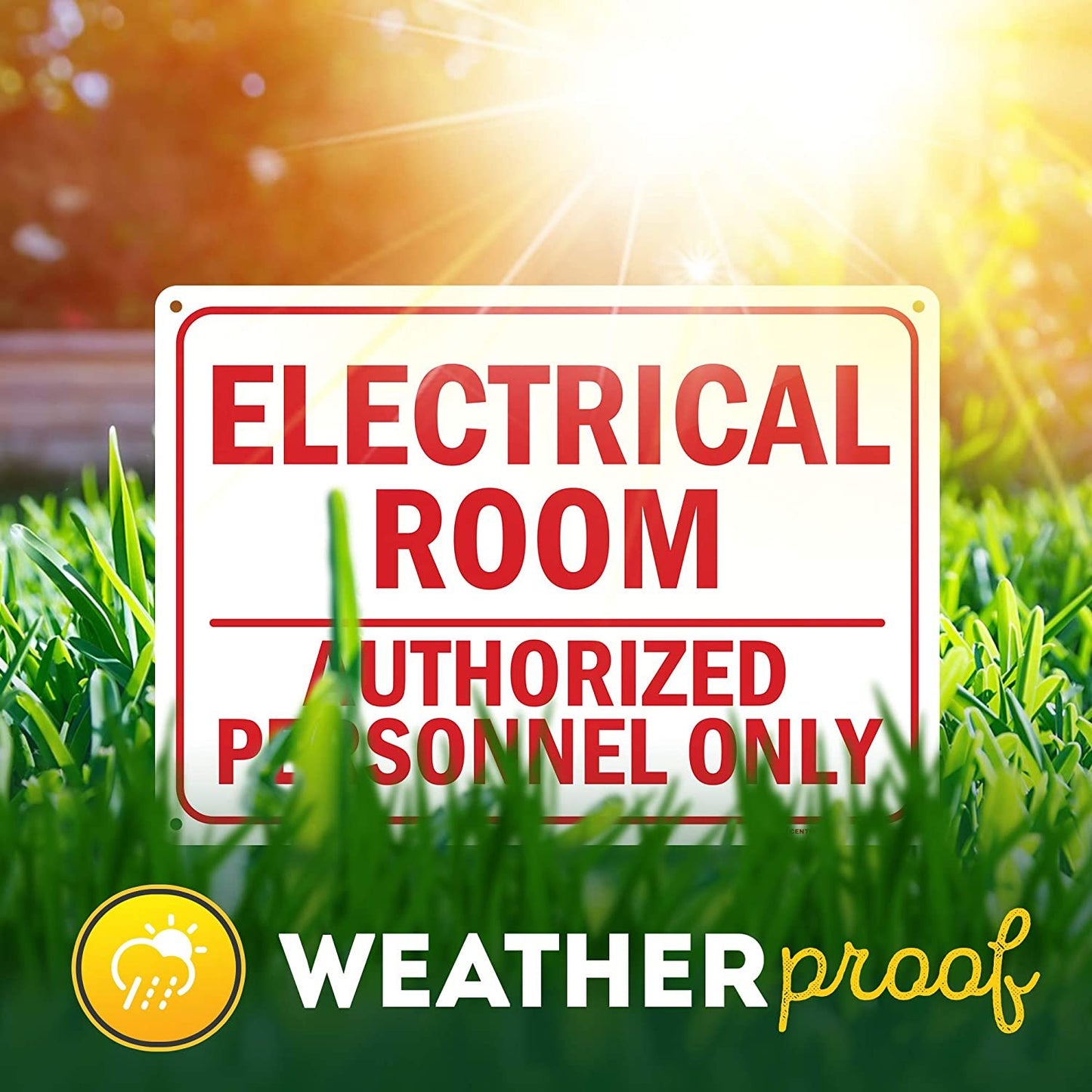 Electrical Room Authorized Personnel Only Sign