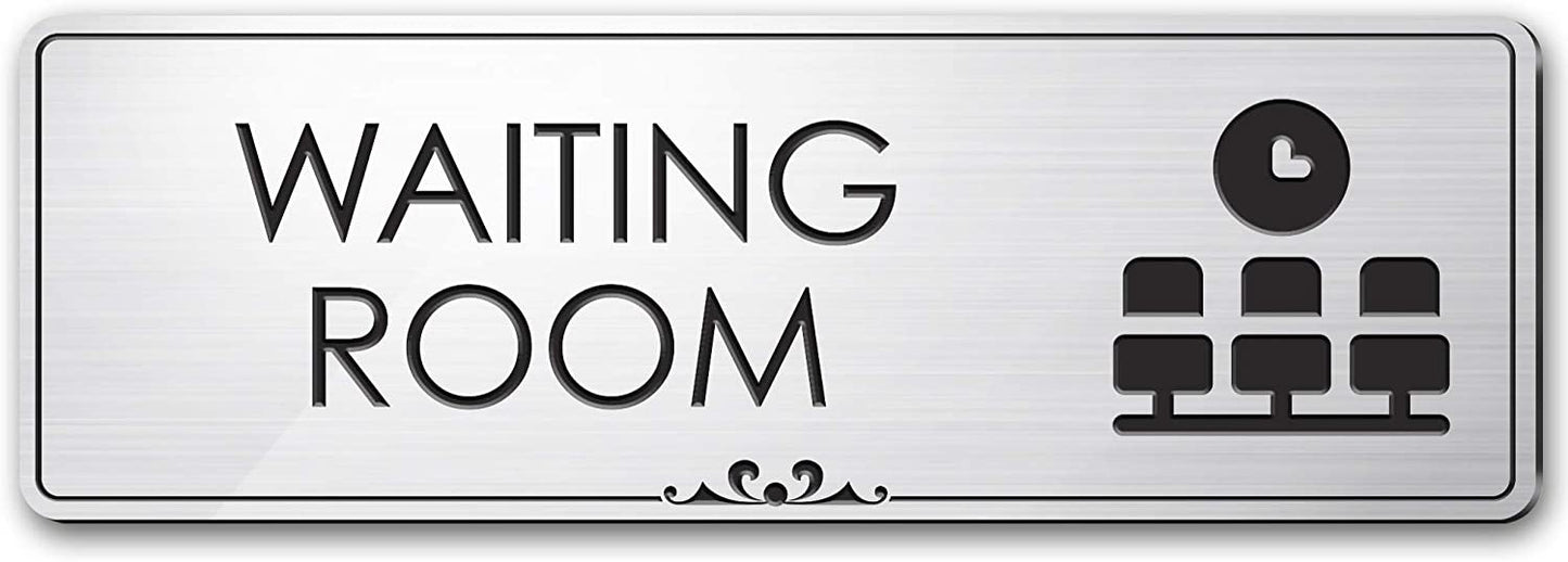 Office Waiting Room Sign Waiting Area Sign for Office Door