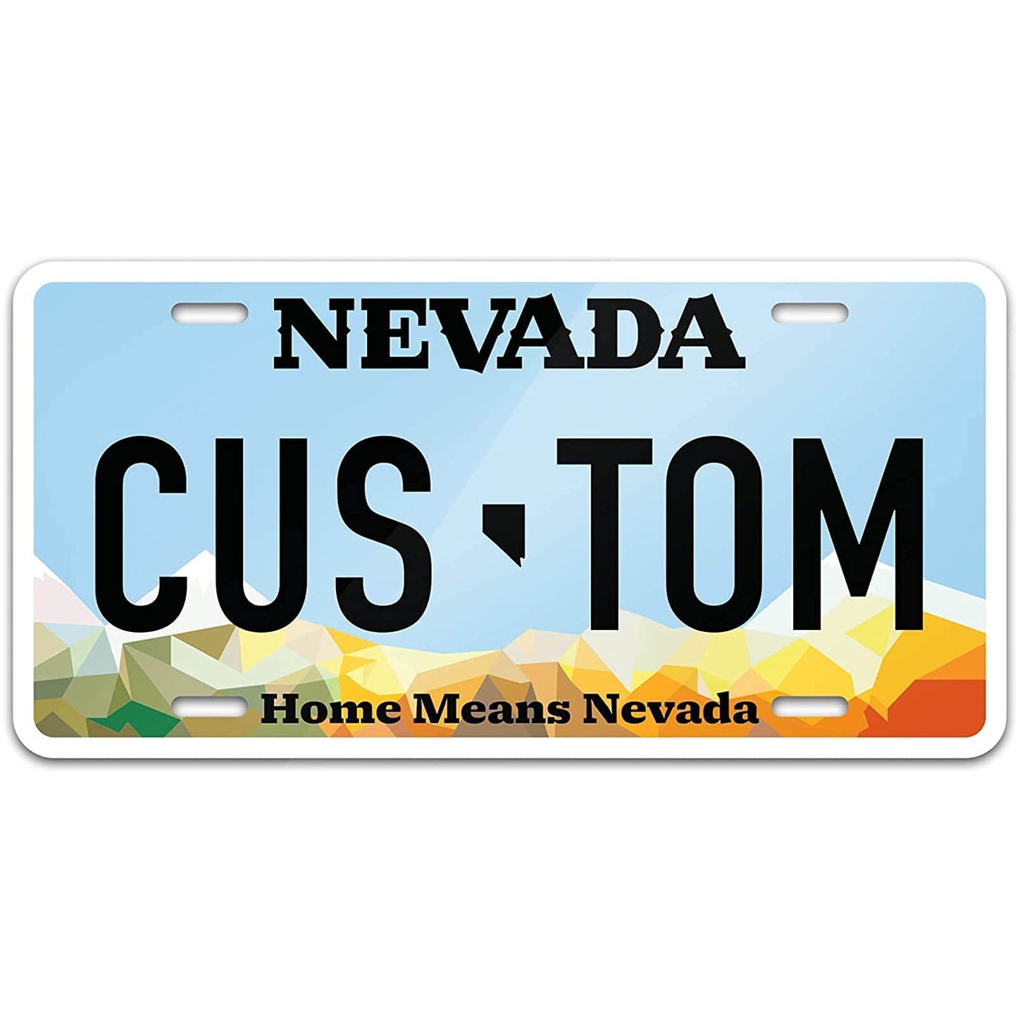 Personalized Custom License Plate for 50 Sate