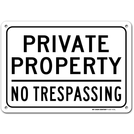 Private Property No Trespassing Sign 9