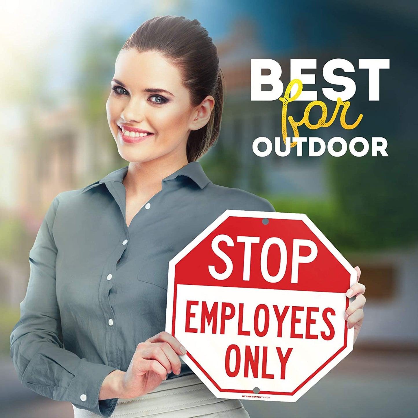 Stop Employees Only Sign