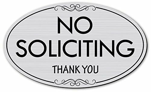 No Soliciting Laser Engraved Sign 2