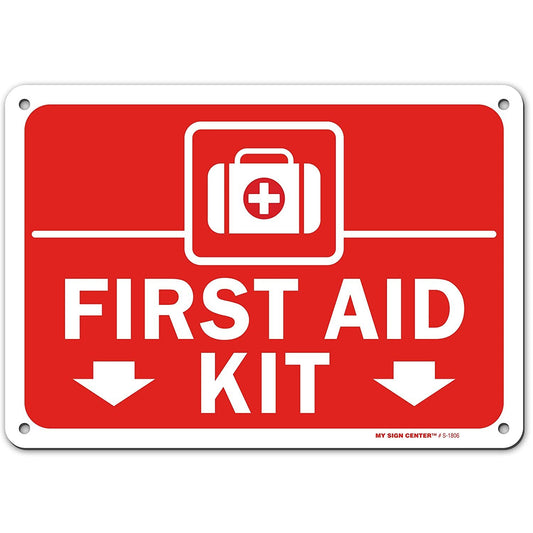 First Aid Kit Sign for Home, Office, Business