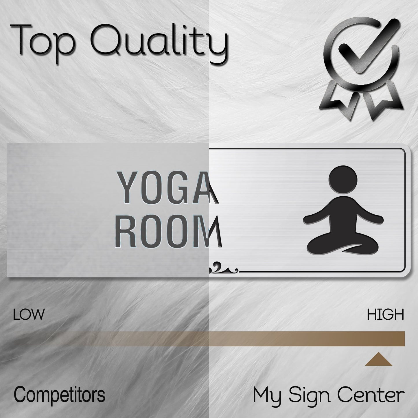 Yoga Room Sign Meditation in Progress Sign